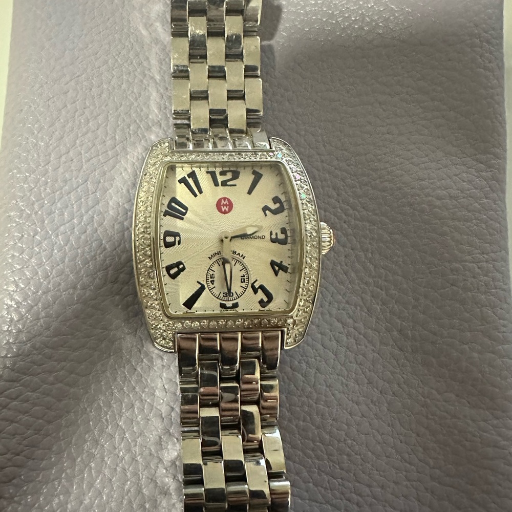 Michele Diamond Urban Watch - Stainless Steel